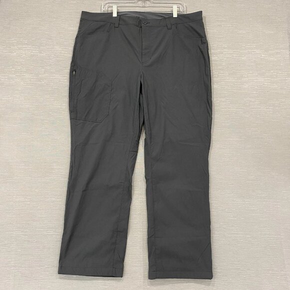 Eddie Bauer Fleece Lined Tech Pants Mens 40 x 30 Gray Water Repellent Insulated - Picture 3 of 14